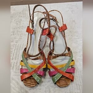 Nine West Multicolor Strappy Sandals